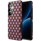 Spotted in SoHo | Burgundy Polka Dot Case