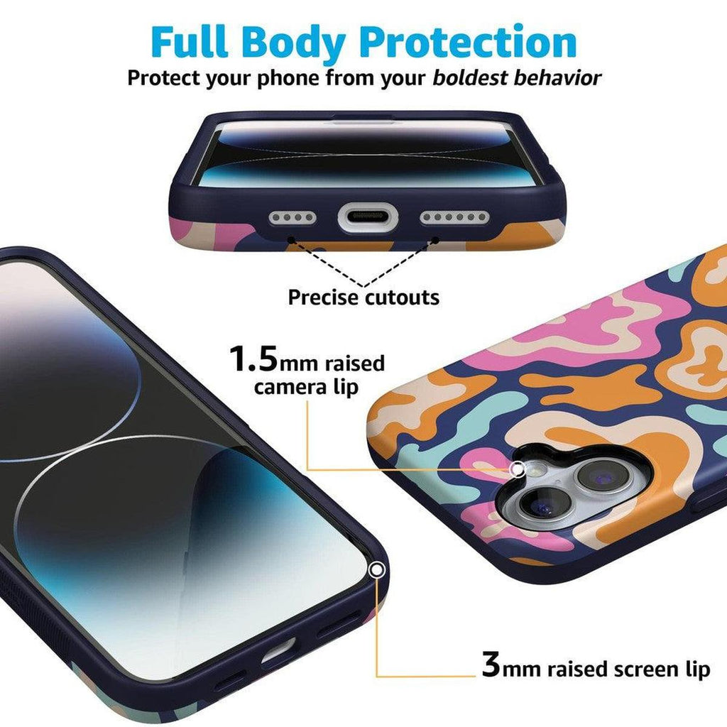 Midnight Color Splash | Abstract Retro Case