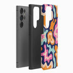 Midnight Color Splash | Abstract Retro Samsung Case