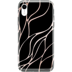 Midnight Ride | Black and Gold Metallic Waves Case