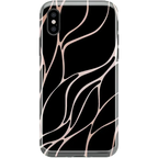 Midnight Ride | Black and Gold Metallic Waves Case