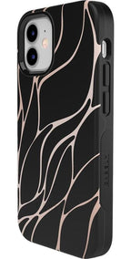Midnight Ride | Black and Gold Metallic Waves Case