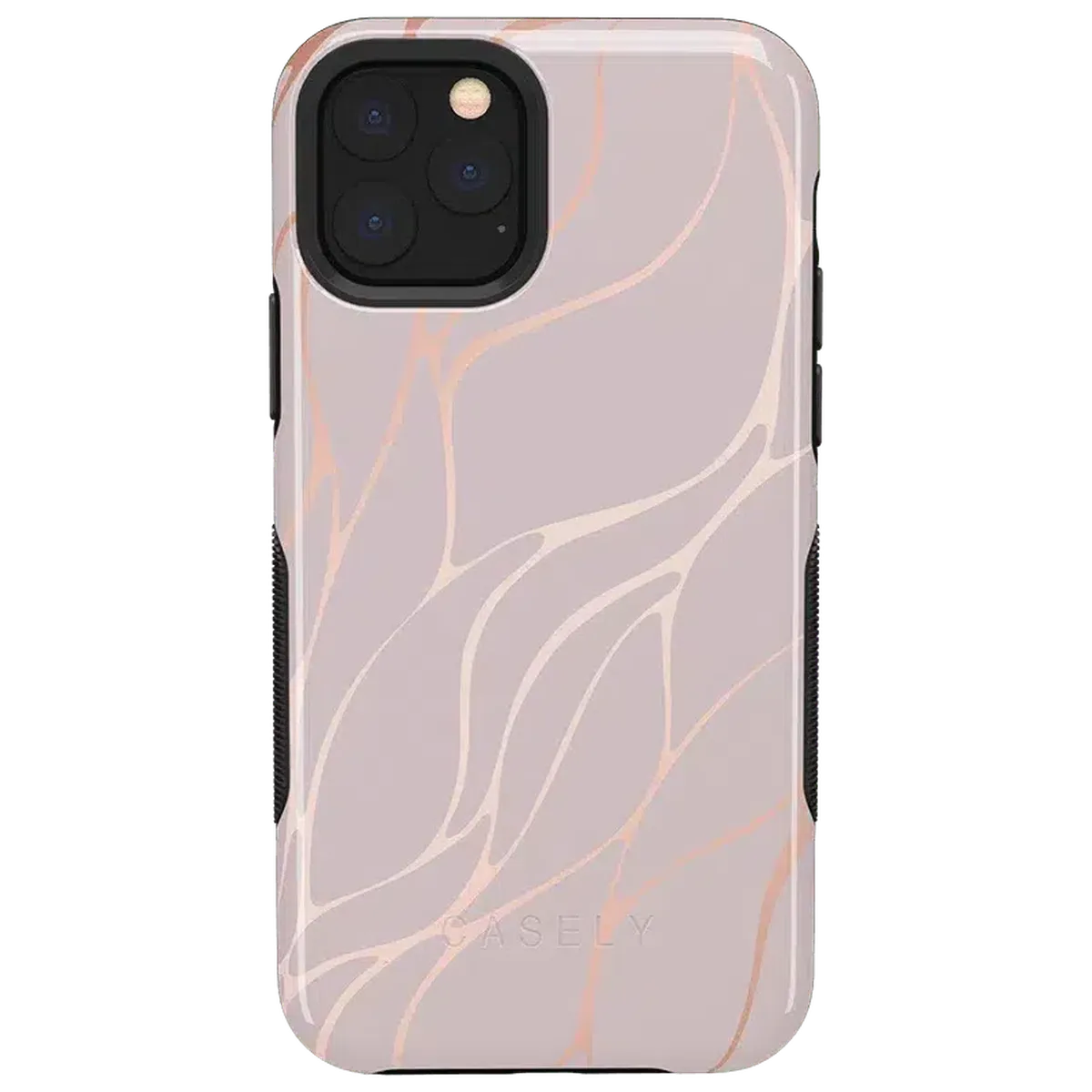 Midnight Ride | Pink and Gold Metallic Waves Case