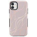 Midnight Ride | Pink and Gold Metallic Waves Case