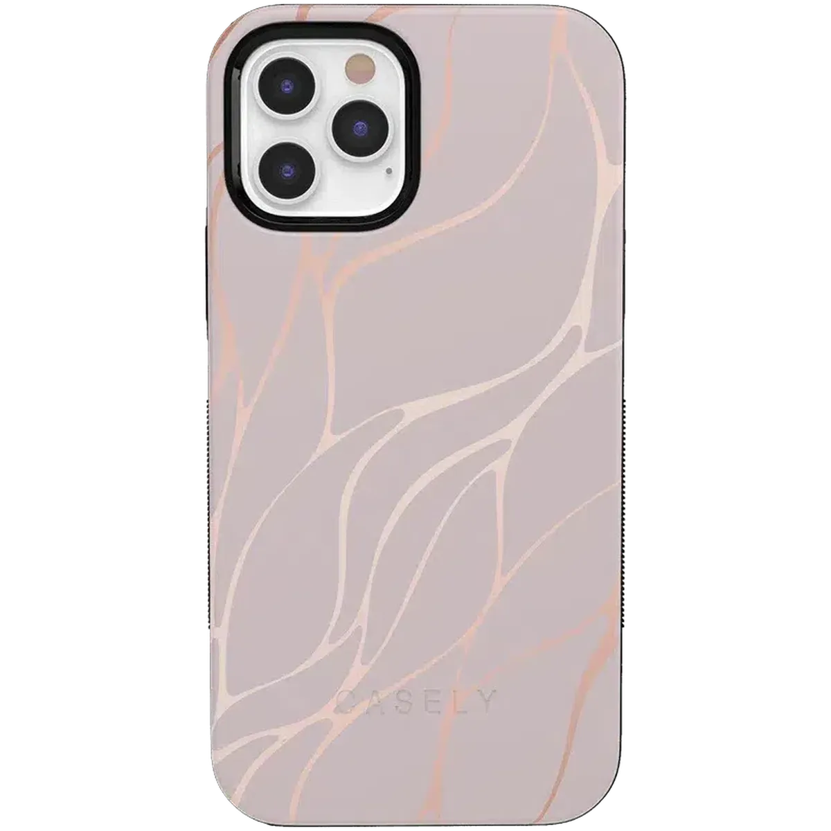 Midnight Ride | Pink and Gold Metallic Waves Case
