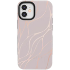 Midnight Ride | Pink and Gold Metallic Waves Case
