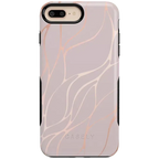 Midnight Ride | Pink and Gold Metallic Waves Case