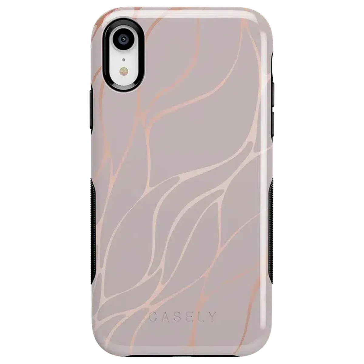 Midnight Ride | Pink and Gold Metallic Waves Case