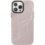 Midnight Ride | Pink and Gold Metallic Waves Case