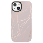 Midnight Ride | Pink and Gold Metallic Waves Case