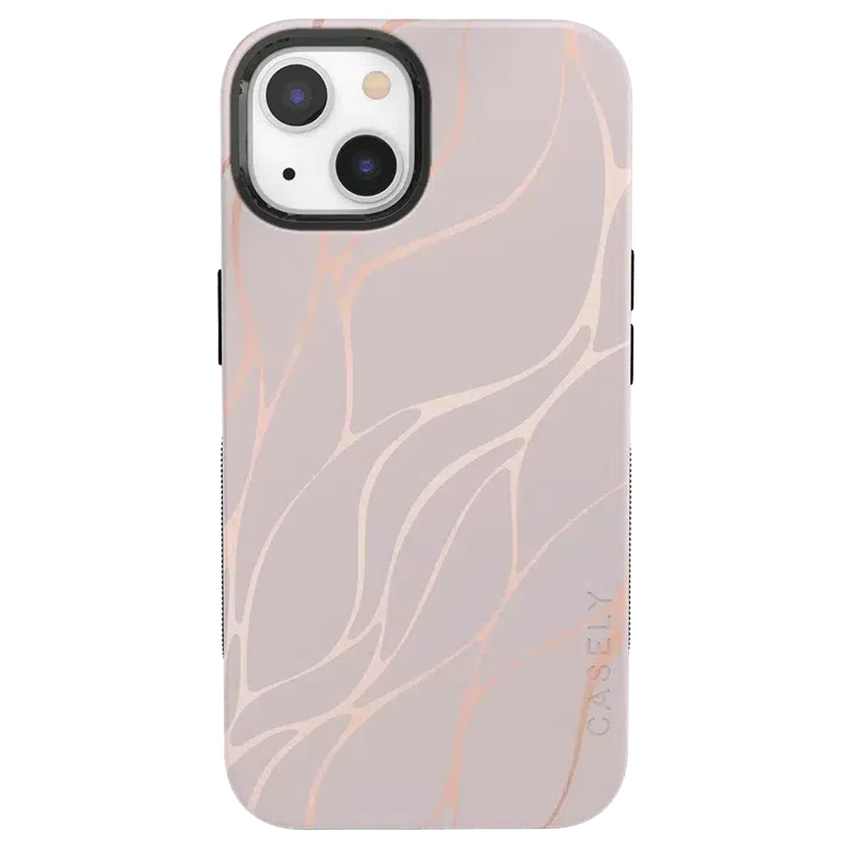 Midnight Ride | Pink and Gold Metallic Waves Case