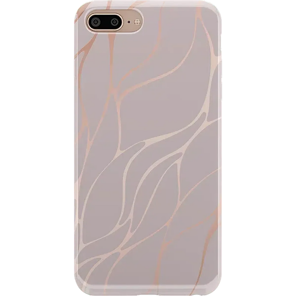 Midnight Ride | Pink and Gold Metallic Waves Case