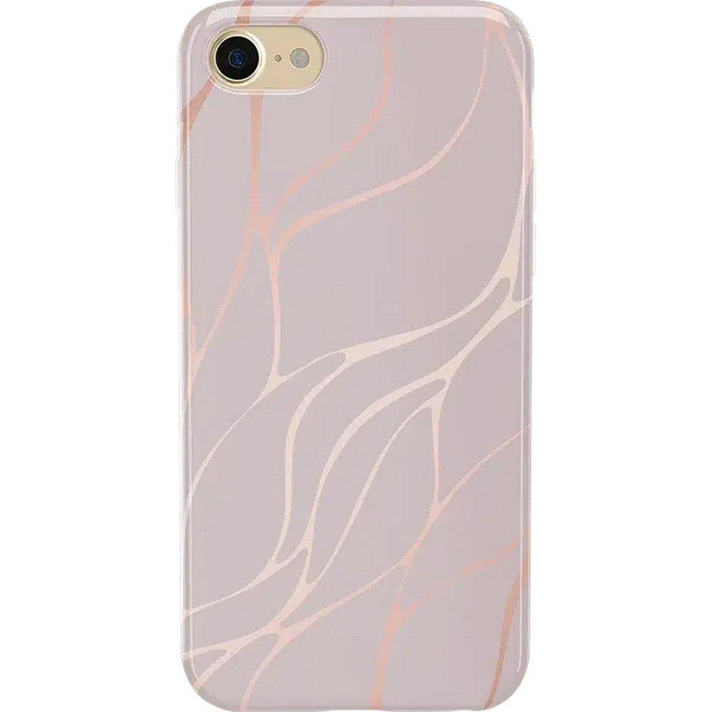 Midnight Ride | Pink and Gold Metallic Waves Case
