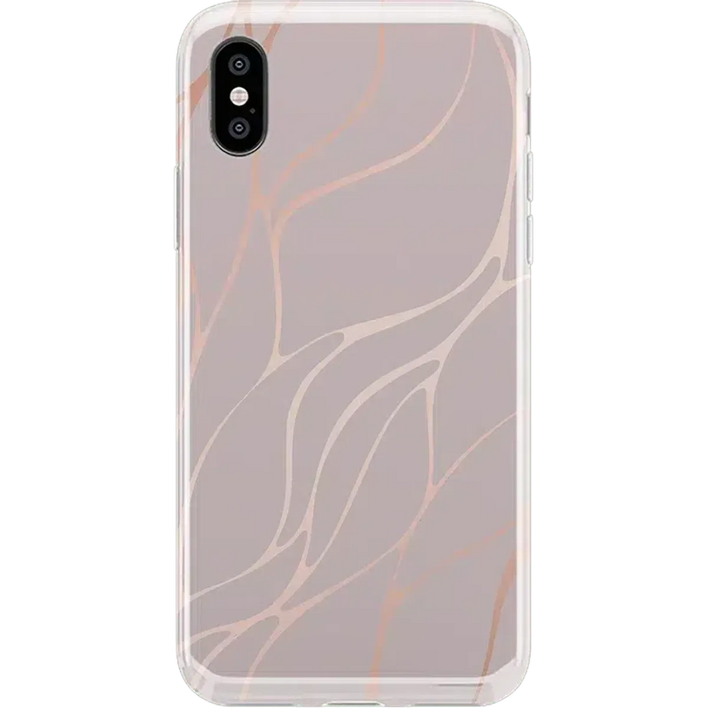 Midnight Ride | Pink and Gold Metallic Waves Case