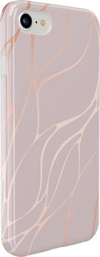 Midnight Ride | Pink and Gold Metallic Waves Case