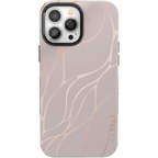 Midnight Ride | Pink and Gold Metallic Waves Case