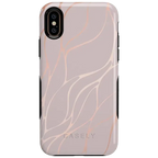 Midnight Ride | Pink and Gold Metallic Waves Case
