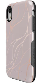 Midnight Ride | Pink and Gold Metallic Waves Case