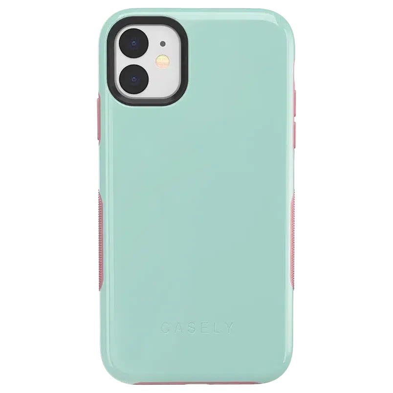 Mint Green on Pink | Ultra-Protective Bold Case