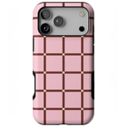 Uptown Gridlock | Pink Checkerboard Case