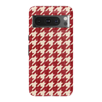 Scarlet Stitch | Red Houndstooth Case