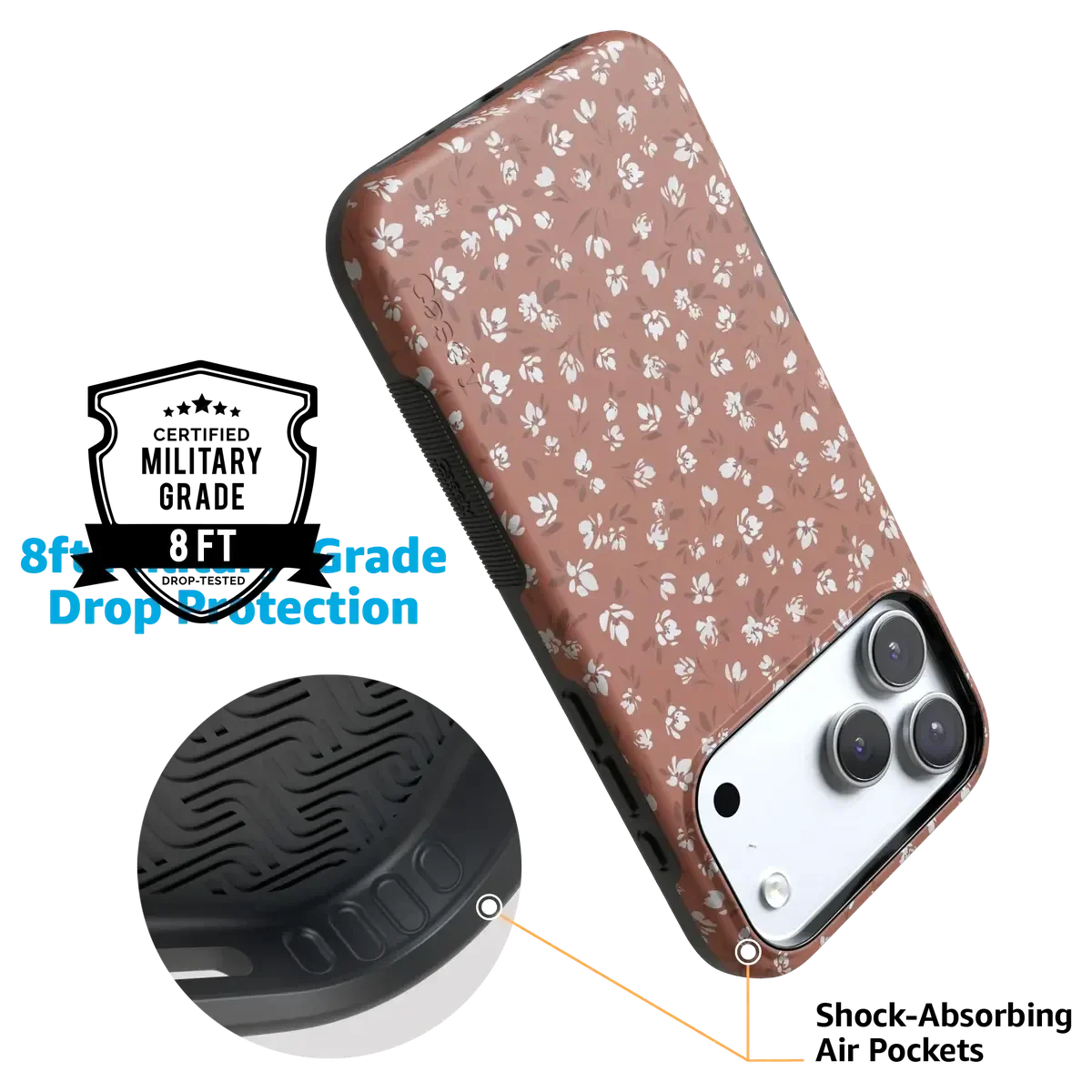 Mocha Meadow | Tiny Flowers Case