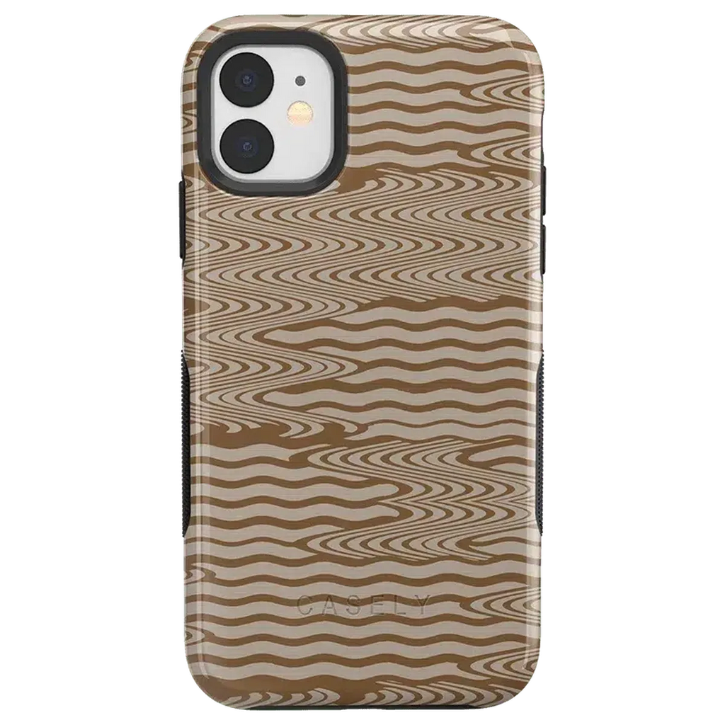 Mocha Ripple | Brown Waves Case