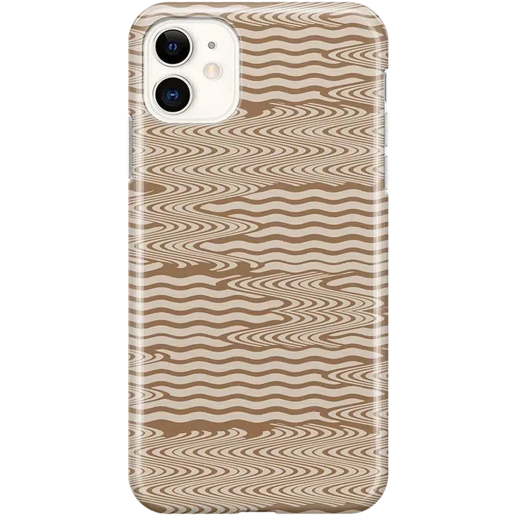 Mocha Ripple | Brown Waves Case