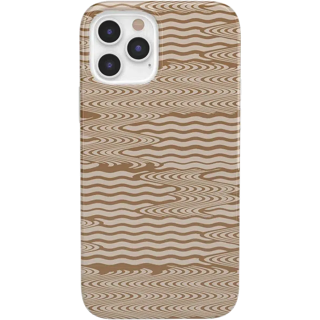 Mocha Ripple | Brown Waves Case