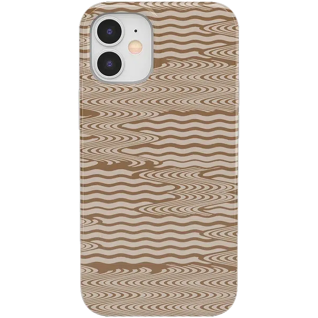 Mocha Ripple | Brown Waves Case