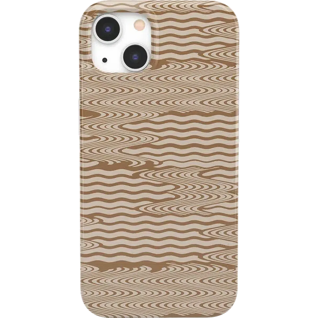 Mocha Ripple | Brown Waves Case