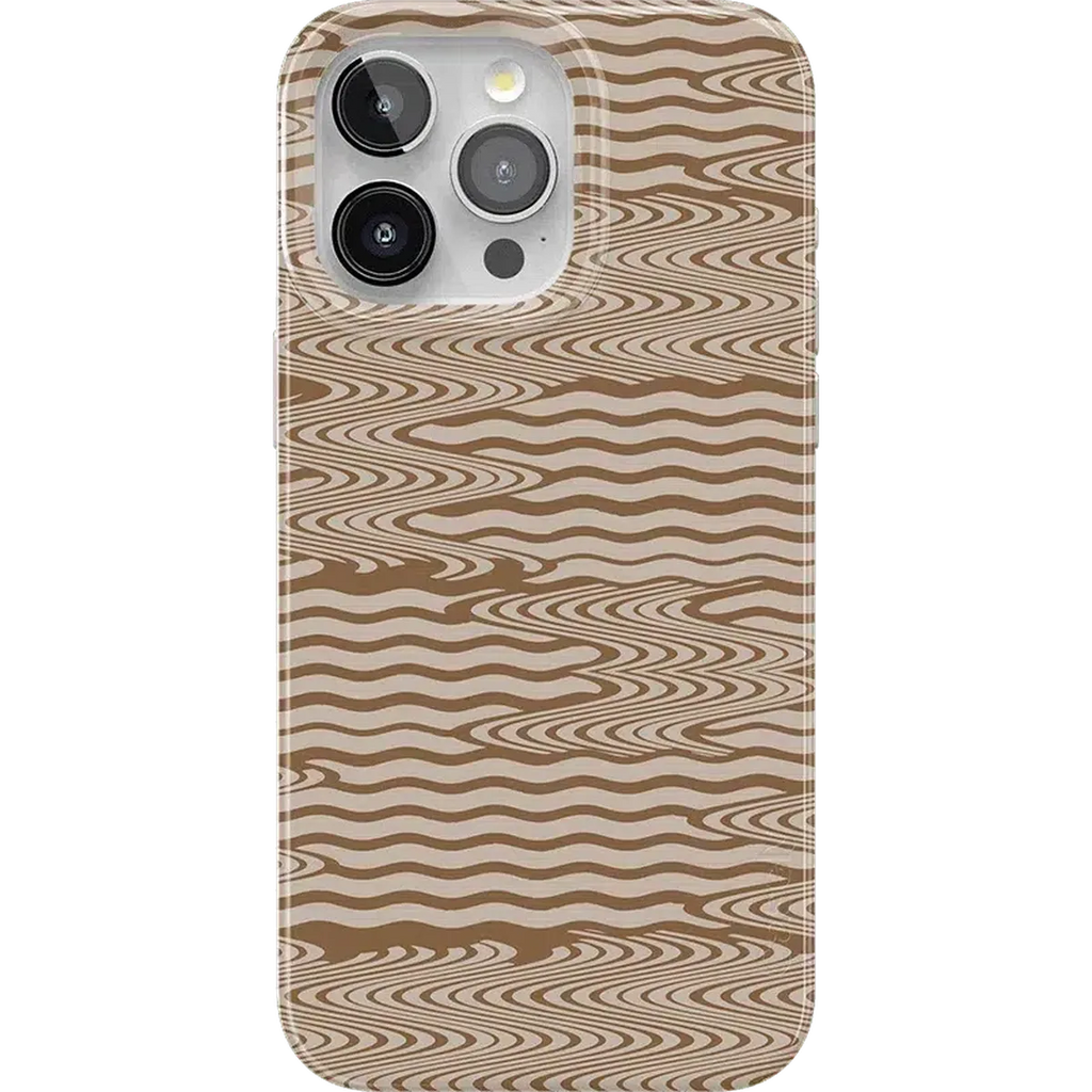 Mocha Ripple | Brown Waves Case
