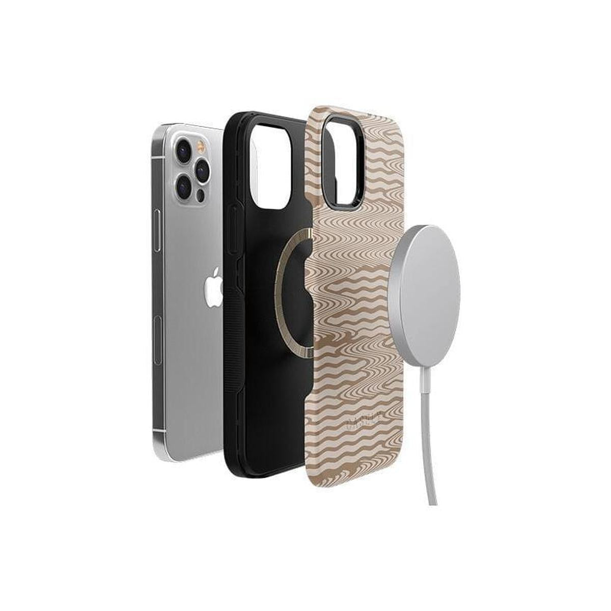 Mocha Ripple | Brown Waves Case