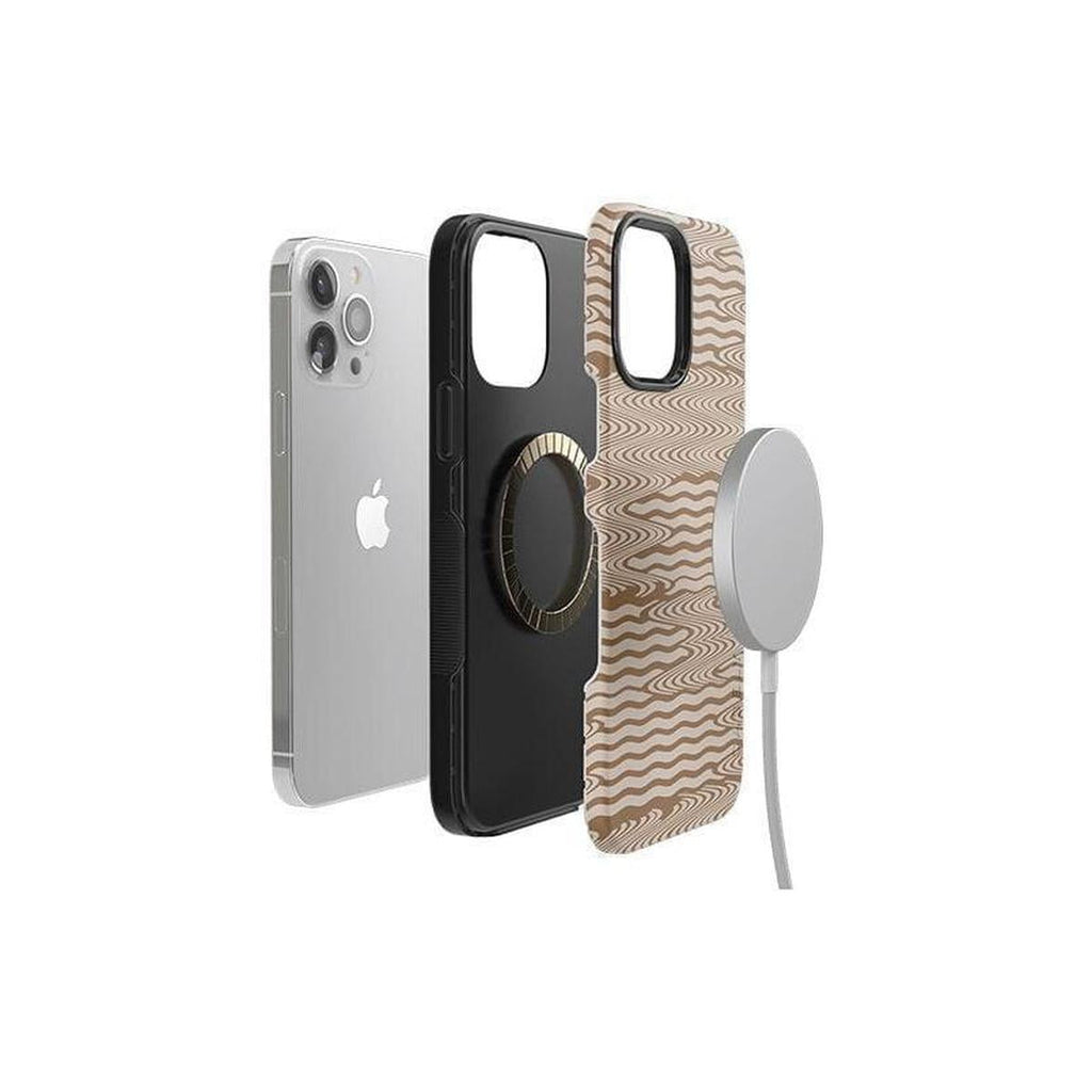 Mocha Ripple | Brown Waves Case