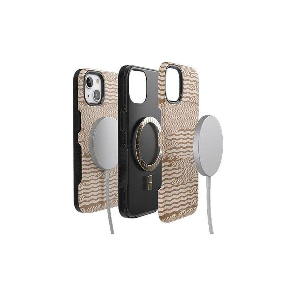Mocha Ripple | Brown Waves Case