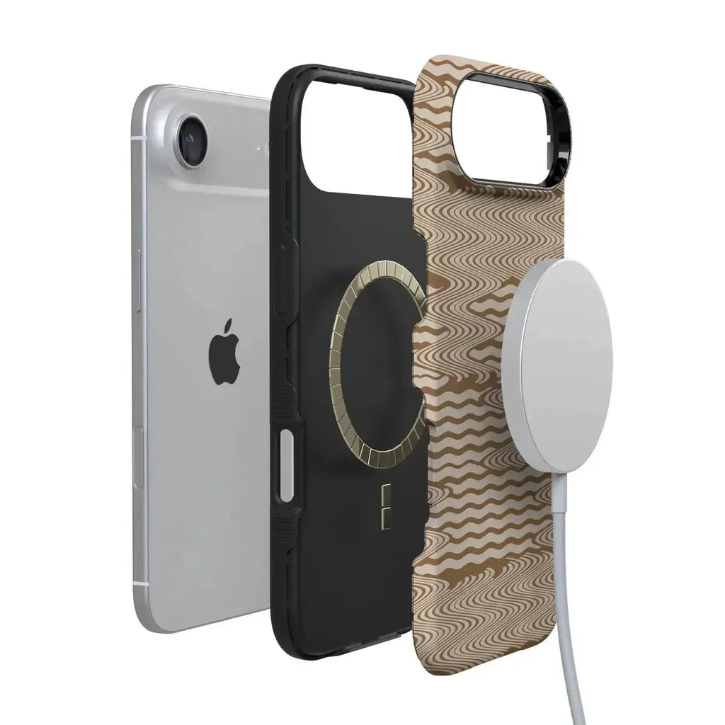 Mocha Ripple | Brown Waves Case