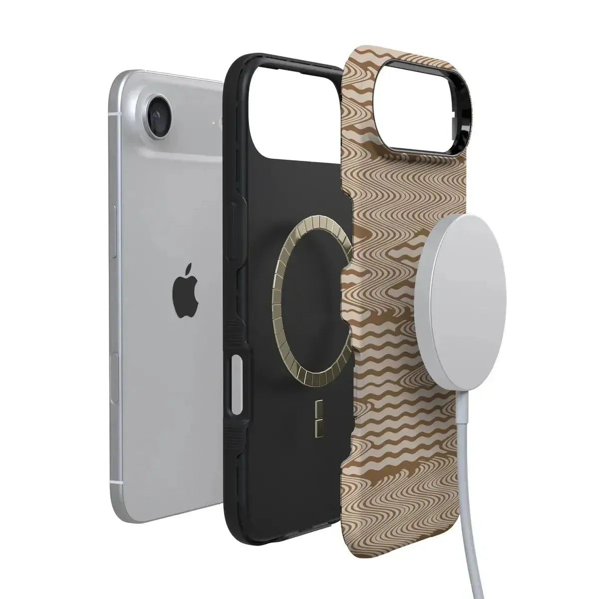 Mocha Ripple | Brown Waves Case