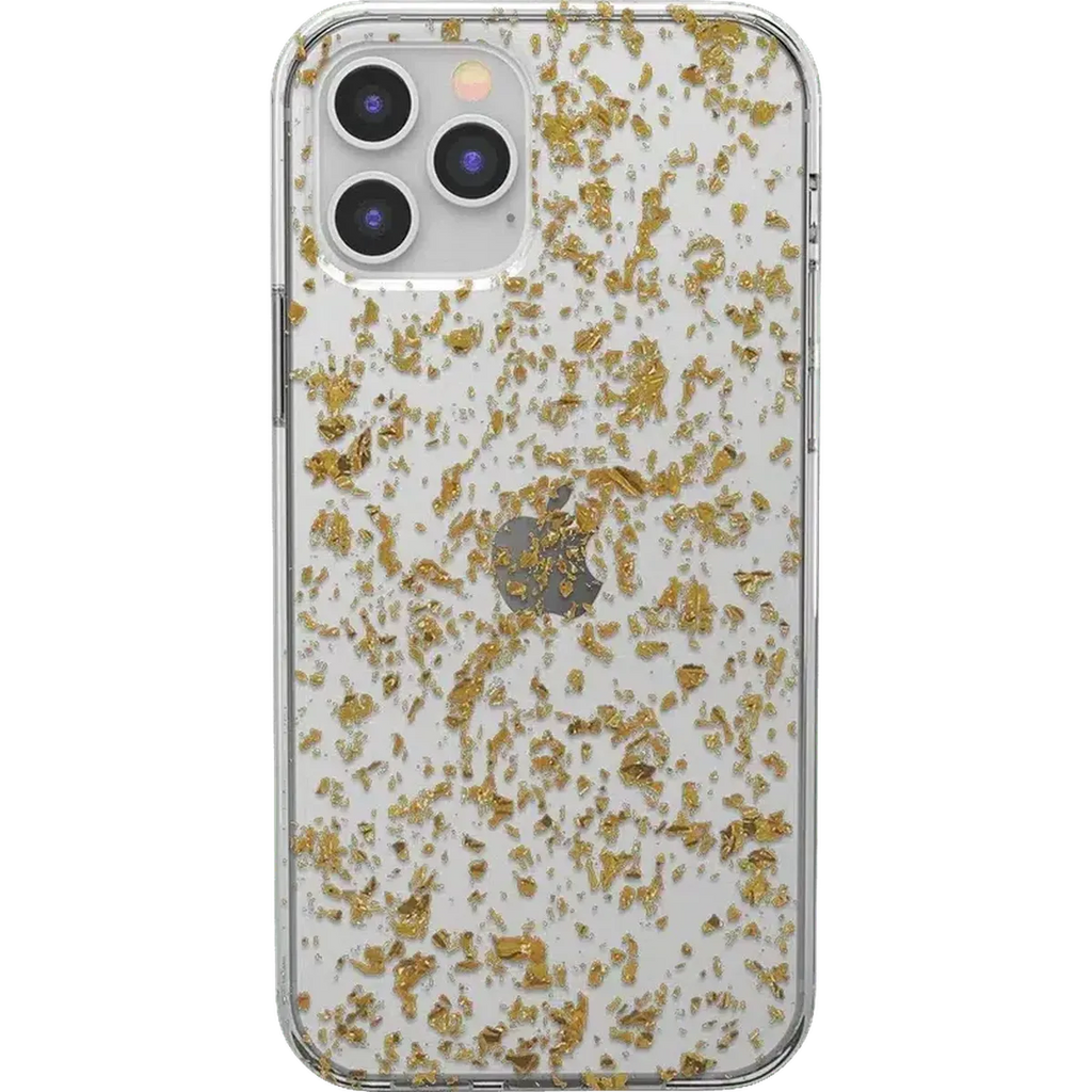 Morning Sparkle | Rose and Gold Flaked Clear Case