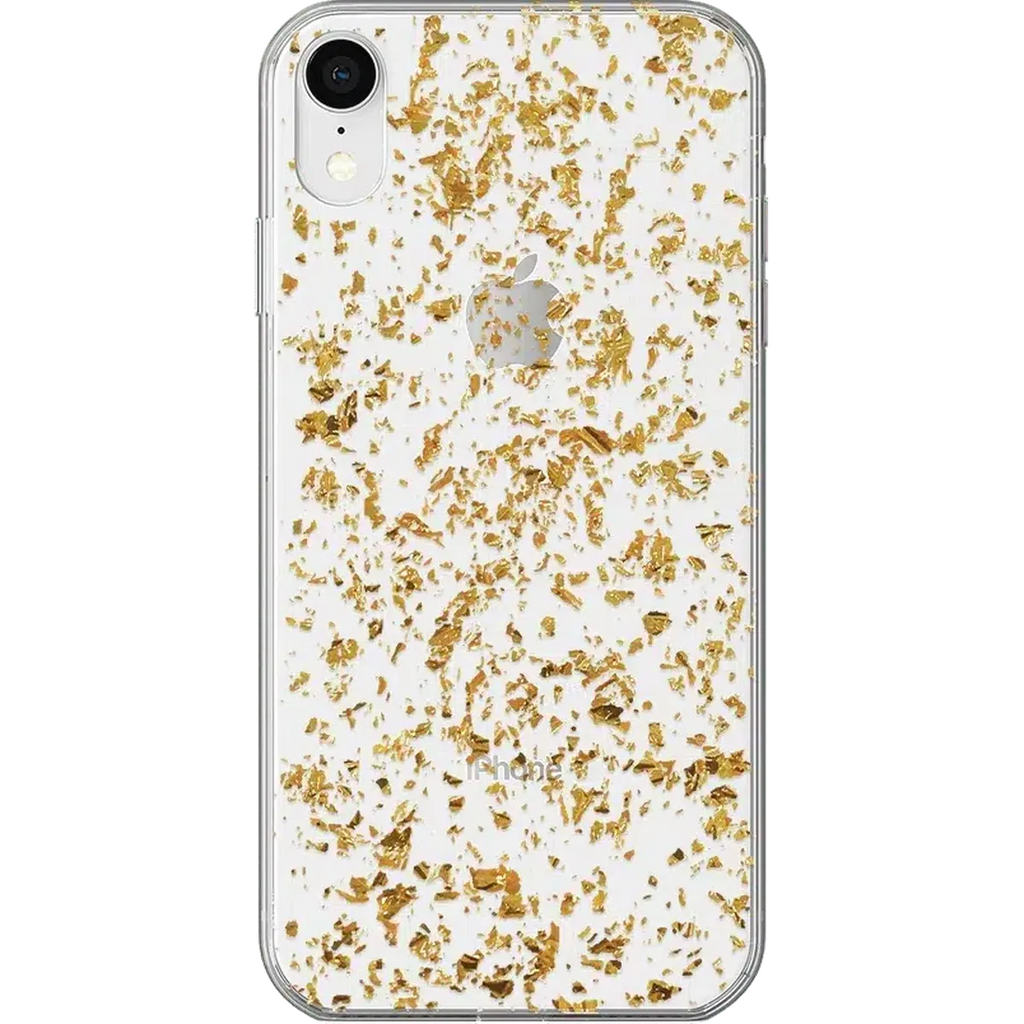Morning Sparkle | Rose and Gold Flaked Clear Case