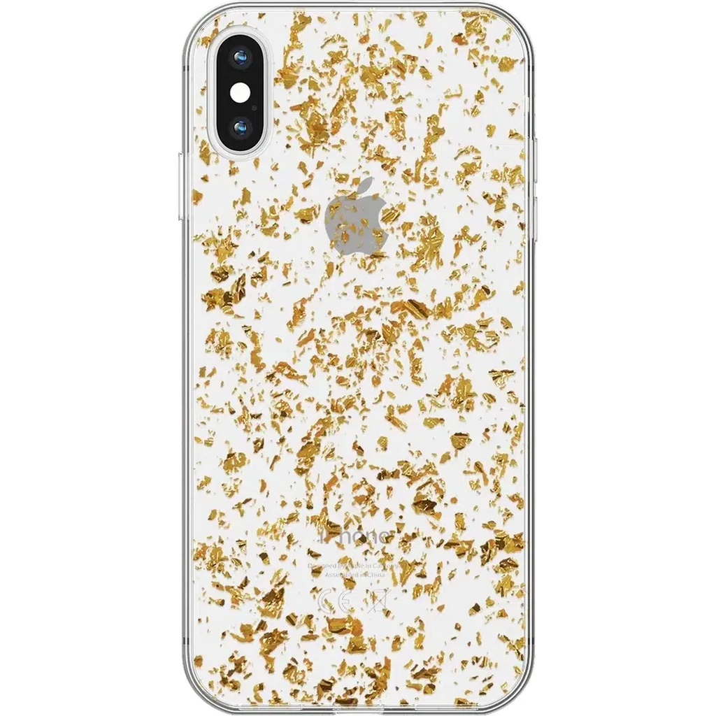 Morning Sparkle | Rose and Gold Flaked Clear Case