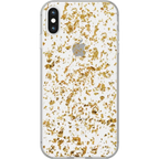 Morning Sparkle | Rose and Gold Flaked Clear Case