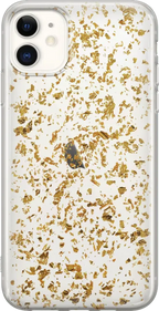Morning Sparkle | Rose and Gold Flaked Clear Case