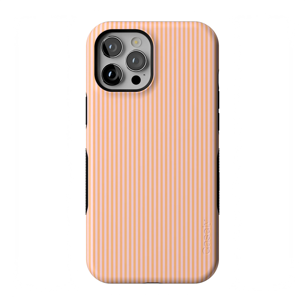 Stripes and the City | Orange & Pink Pinstripe Case