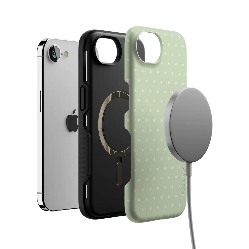 On the Dot | Green Polka Dot Case