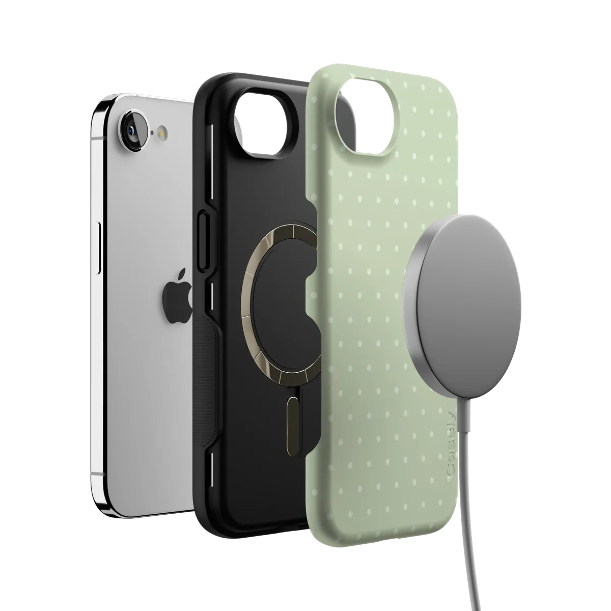On the Dot | Green Polka Dot Case