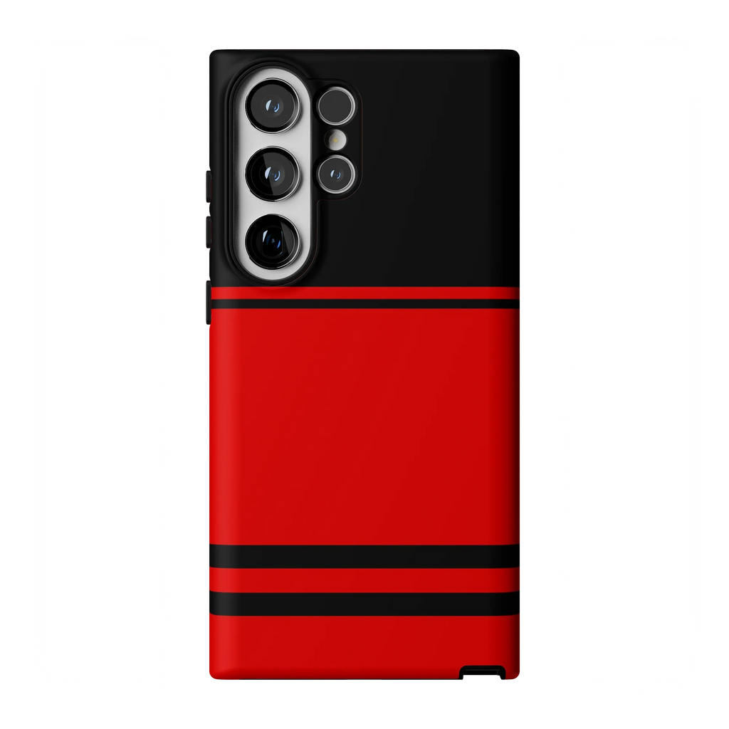 Storm Warning | Black & Red Stripes Case