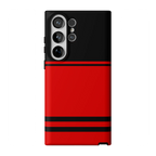 Storm Warning | Black & Red Stripes Case