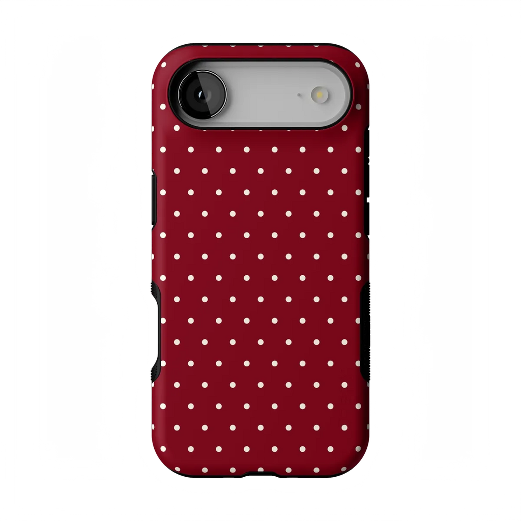 On the Dot | Maroon Polka Dot Case