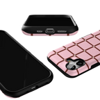 Uptown Gridlock | Pink Checkerboard Case