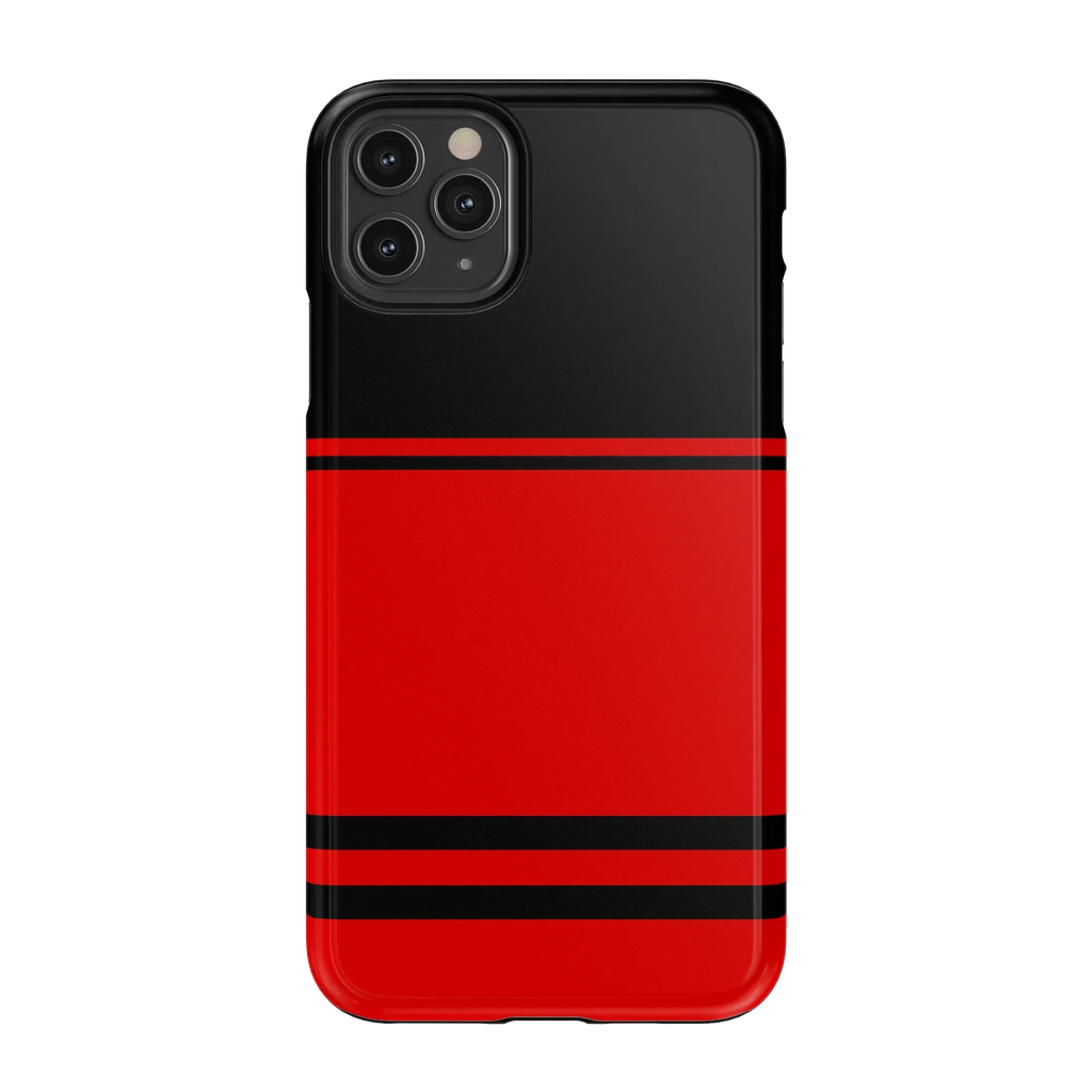 Storm Warning | Black & Red Stripes Case